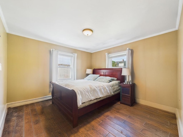 335 Loring Rd, Levittown, NY 11756 - bedroom featuring hardwood / wood-style floors and ornamental molding