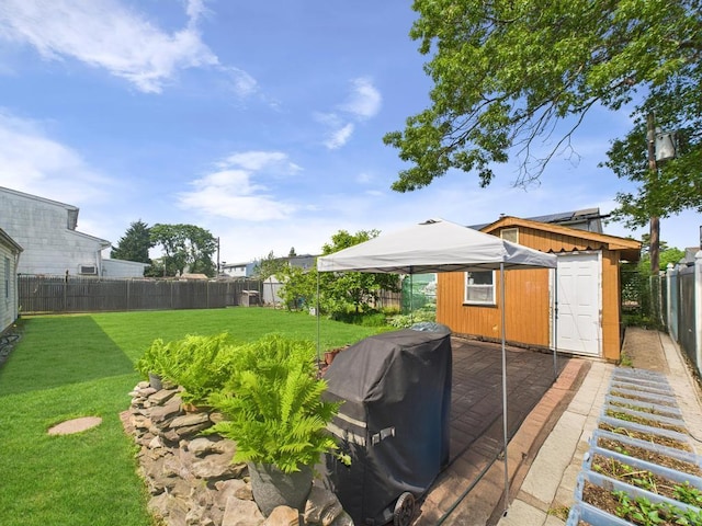 335 Loring Rd, Levittown, NY 11756 - fenced backyard featuring a shed