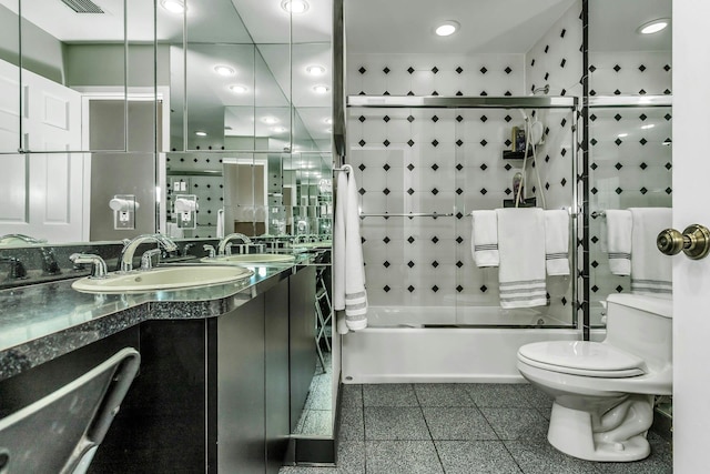 147 The Knl, Syosset, NY 11791 - full bathroom featuring vanity, shower / tub combination, and recessed lighting