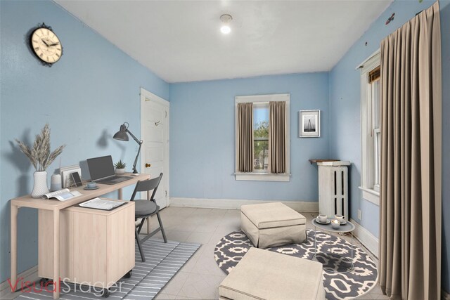 334 Union Ave, Peekskill, NY 10566 - tiled office space featuring radiator and baseboards