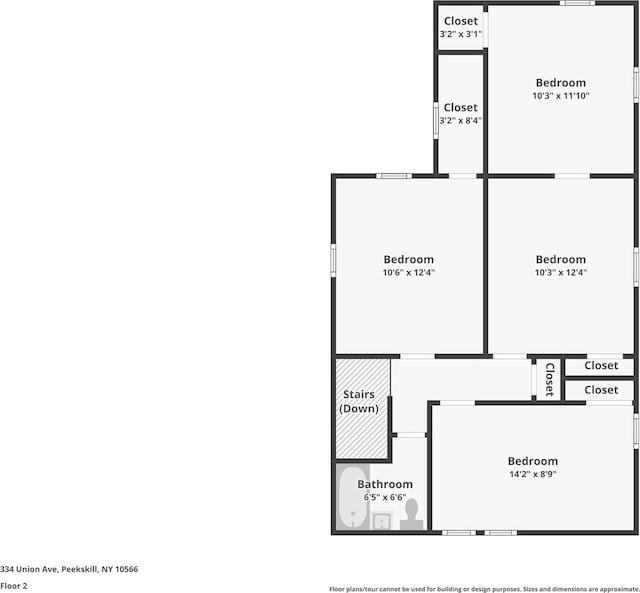 334 Union Ave, Peekskill, NY 10566 - view of floor plan / room layout
