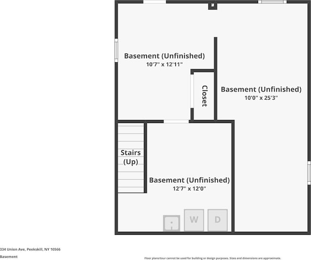 334 Union Ave, Peekskill, NY 10566 - view of property floor plan