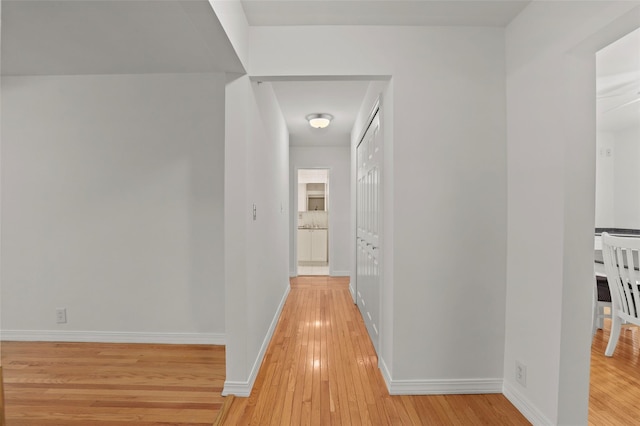 4 Leewood Cir Unit 3R, Eastchester, NY 10709 - hallway with light wood finished floors and baseboards