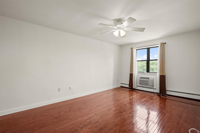 505 Central Ave Unit 609, White Plains, NY 10606 - empty room featuring wood finished floors and a ceiling fan