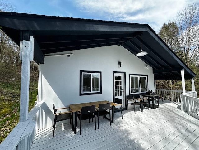 470 Shaver Hill Rd, Andes, NY 13731 - deck featuring outdoor dining area