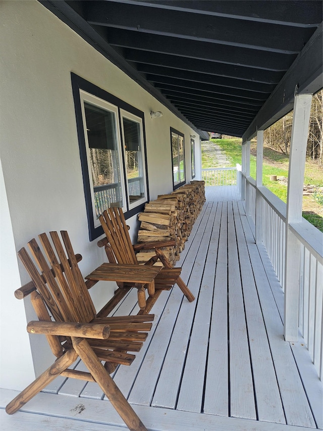470 Shaver Hill Rd, Andes, NY 13731 - view of wooden porch