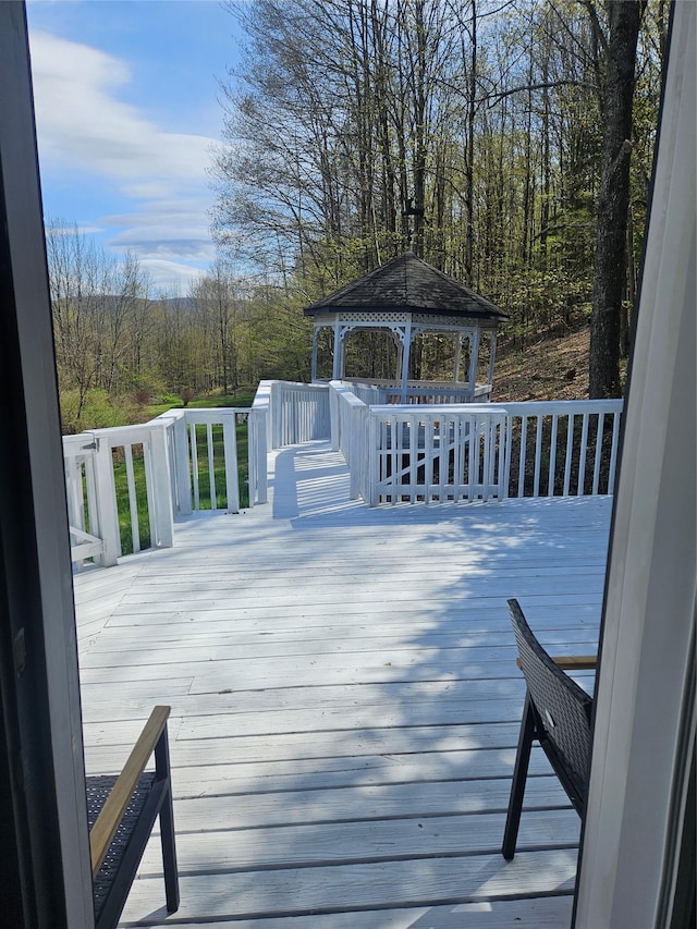 470 Shaver Hill Rd, Andes, NY 13731 - wooden deck featuring a gazebo
