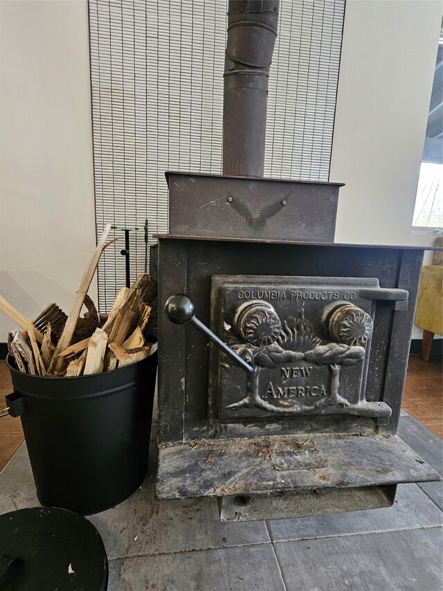 470 Shaver Hill Rd, Andes, NY 13731 - detailed view of a wood stove