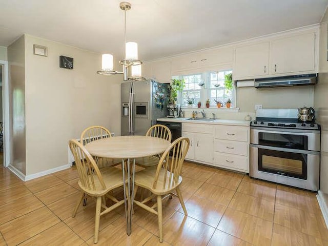 44 Glenwood Rd, Glen Head, NY 11545 - dining space featuring baseboards
