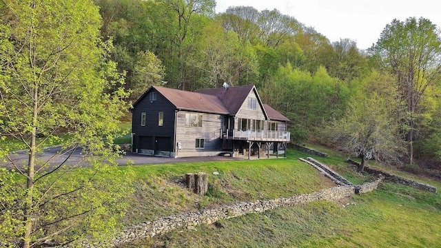 36 Blue Grass Ln, Beacon, NY 12508 - aerial view of property and surrounding area featuring a heavily wooded area