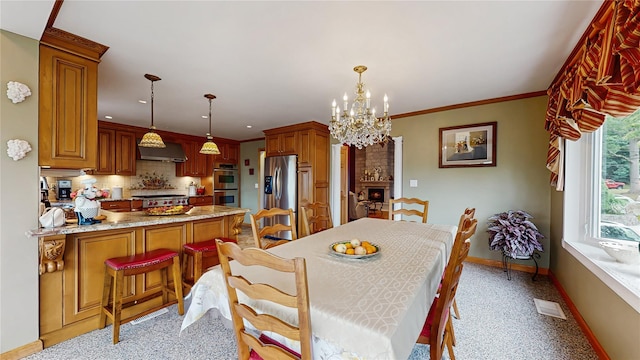 81 Avondale Rd, Yonkers, NY 10710 - dining space with a chandelier and recessed lighting