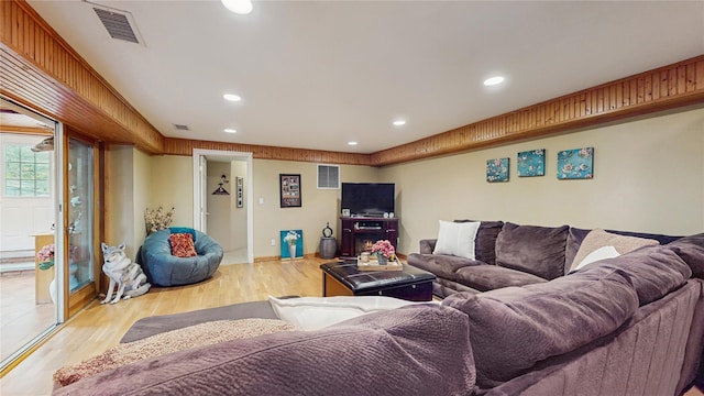 81 Avondale Rd, Yonkers, NY 10710 - living room with light wood-type flooring and recessed lighting