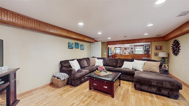 81 Avondale Rd, Yonkers, NY 10710 - living area featuring recessed lighting and light wood-type flooring