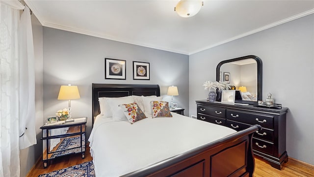81 Avondale Rd, Yonkers, NY 10710 - bedroom with light wood-style flooring and ornamental molding