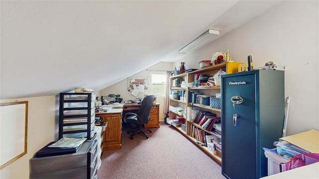 81 Avondale Rd, Yonkers, NY 10710 - office area with vaulted ceiling and carpet floors