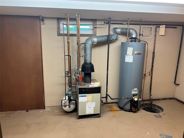 8 Alexine Ave, East Rockaway, NY 11518 - utility room with gas water heater