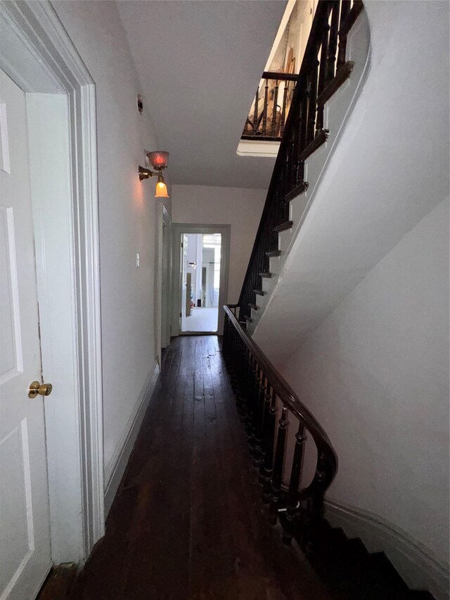 21 Jefferson St, Brooklyn, NY 11206 - hallway featuring stairway and hardwood / wood-style flooring