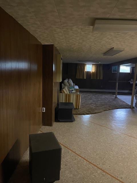 23 Elm St, Garnerville, NY 10923 - below grade area with wooden walls