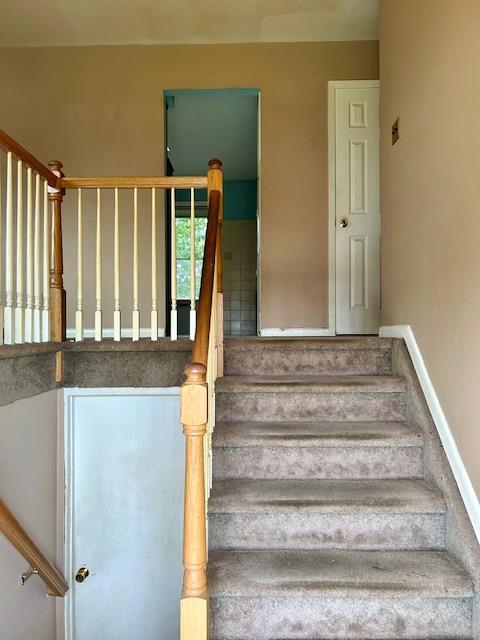 25 Waldron Dr, Stony Point, NY 10980 - stairway with baseboards