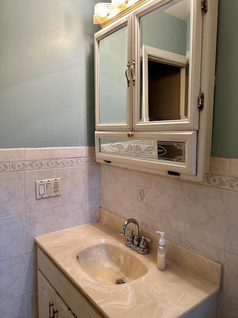 25 Waldron Dr, Stony Point, NY 10980 - bathroom featuring tile walls and vanity