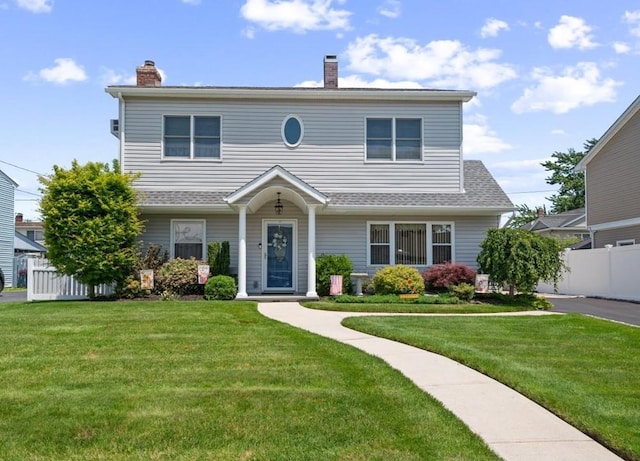 37 Swan Ln, Levittown, NY 11756 - view of front of home featuring a chimney