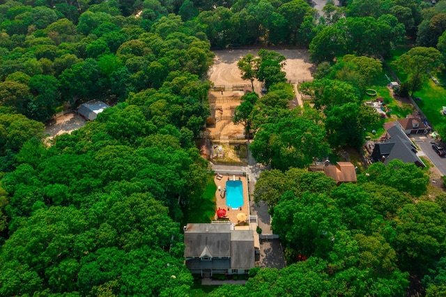 44 Croft Ln, Smithtown, NY 11787 - view of property location featuring a pool and a forest
