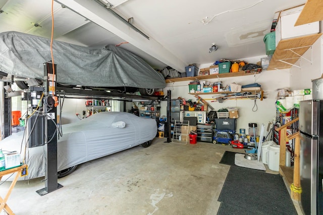 44 Croft Ln, Smithtown, NY 11787 - garage featuring freestanding refrigerator