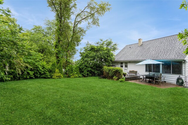 52 Newkirk Rd, Yonkers, NY 10710 - view of grassy yard featuring a patio