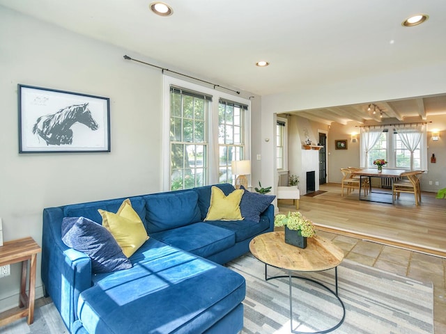 20 Oldwood Rd, Port Washington, NY 11050 - living area featuring recessed lighting and light wood finished floors