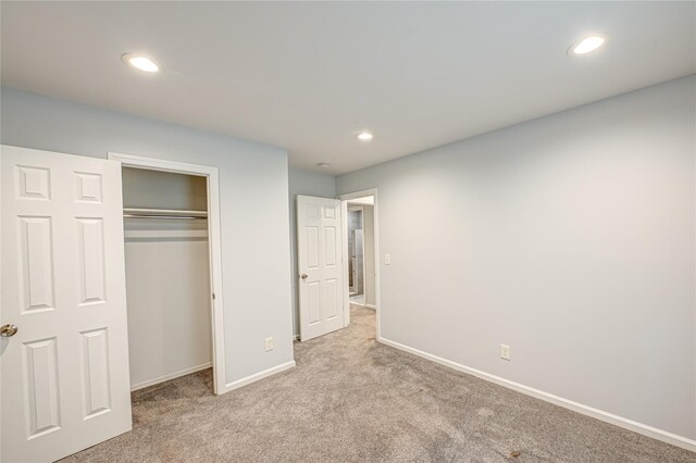 1350 Islip Ave, Brentwood, NY 11717 - unfurnished bedroom featuring carpet, recessed lighting, and a closet