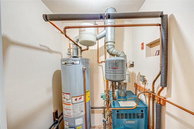 1350 Islip Ave, Brentwood, NY 11717 - utilities with gas water heater and a heating unit