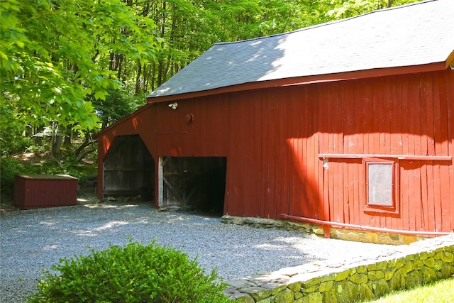view of barn