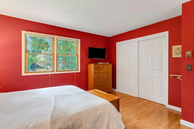 38 Sunset Dr, Brewster, NY 10509 - bedroom with light wood finished floors and a closet