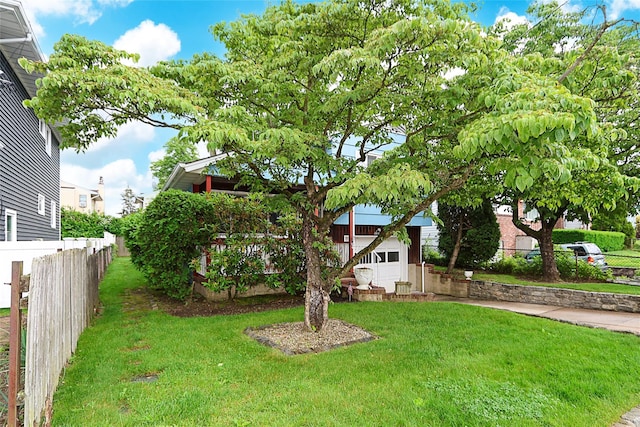 6 Pequot Ave, Port Washington, NY 11050 - view of yard featuring a garage and driveway