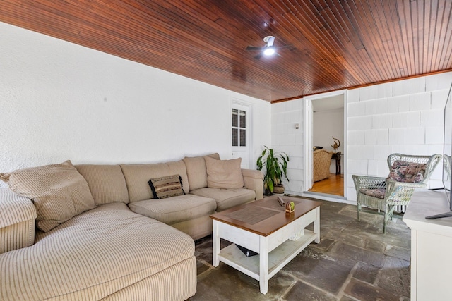 5 Ridgeview Dr, Pleasantville, NY 10570 - living area with wood ceiling