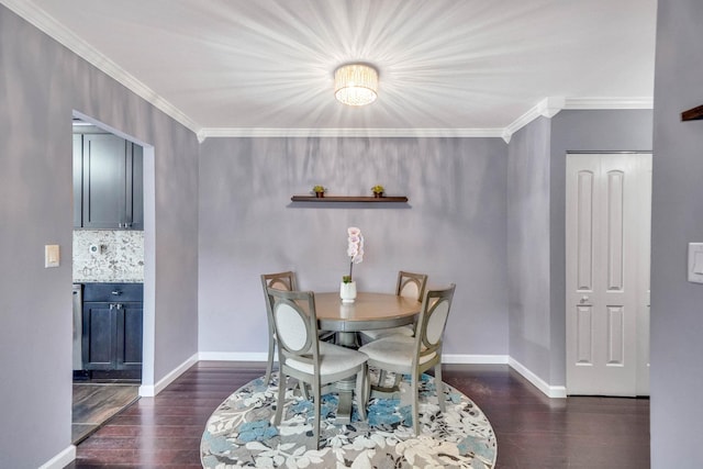 460 Old Town Rd Unit 10A, Port Jefferson Station, NY 11776 - dining area with crown molding and wood finished floors