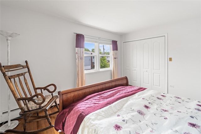 62 Murray Ave, Yonkers, NY 10704 - bedroom featuring a closet and wood finished floors