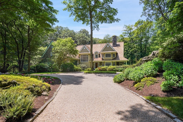 28 Stone Paddock Pl, Bedford, NY 10506 - shingle-style home with a chimney