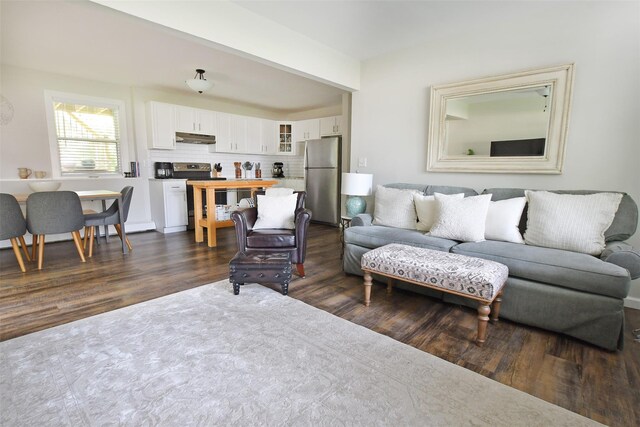 6 Zebra Rd, Rocky Point, NY 11778 - living room featuring dark wood finished floors