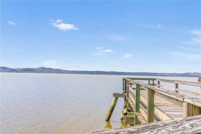 1200 Half Moon Bay Dr, Croton-On-Hudson, NY 10520 - dock area with a water and mountain view