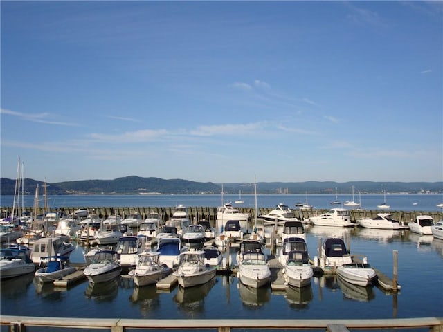 1200 Half Moon Bay Dr, Croton-On-Hudson, NY 10520 - dock featuring a water and mountain view and view of marina