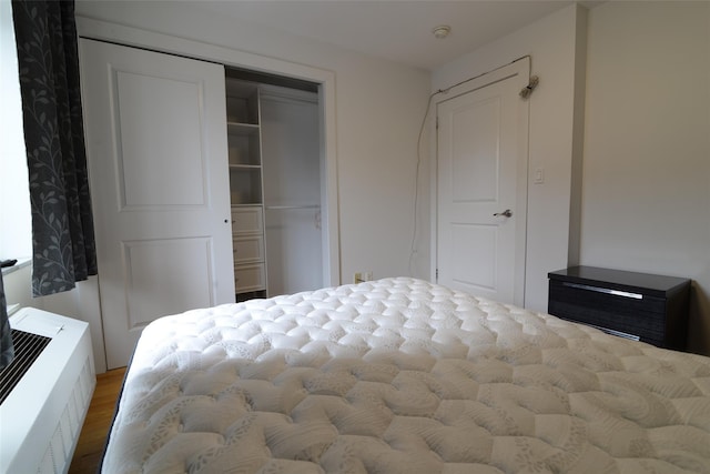 132-35 41st Rd Unit 5D, Flushing, NY 11355 - bedroom with wood finished floors and a closet