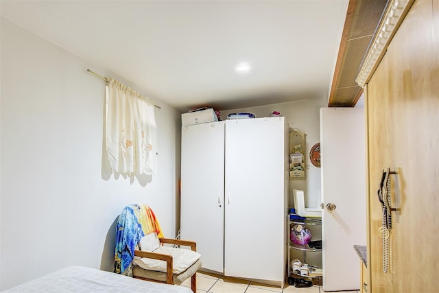 56-20 68th St, Maspeth, NY 11378 - bedroom with light tile patterned floors and recessed lighting