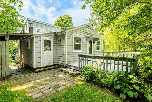 252 Ernest Rd, Millbrook, NY 12545 - back of house with a deck