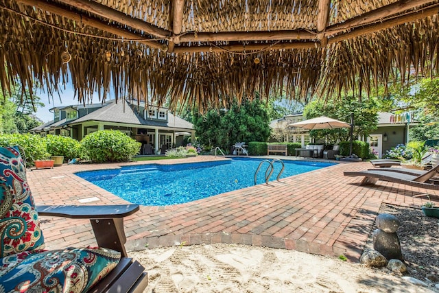 120 Cambon Ave, Saint James, NY 11780 - swimming pool with a gazebo and a patio