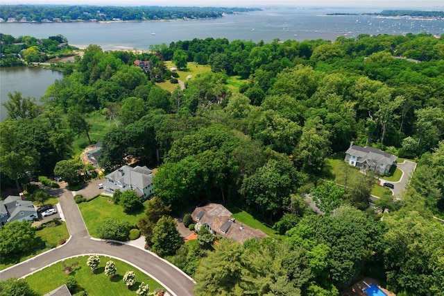 100 Gristmill Ln, Manhasset, NY 11030 - aerial overview of property's location with a nearby body of water