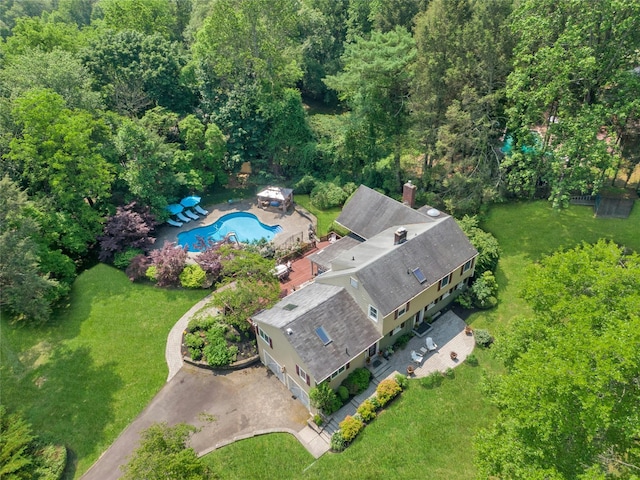 9 Van Houten Flds, West Nyack, NY 10994 - drone / aerial view of a pool area