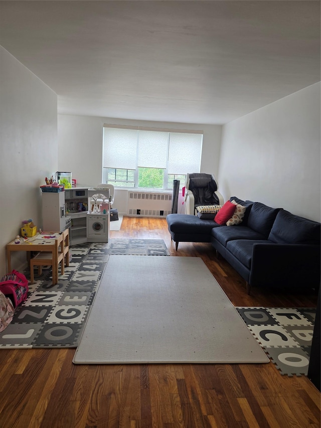 18-50 211th St Unit 6C, Bayside, NY 11360 - living room with wood finished floors