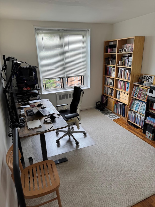 18-50 211th St Unit 6C, Bayside, NY 11360 - home office featuring wood finished floors