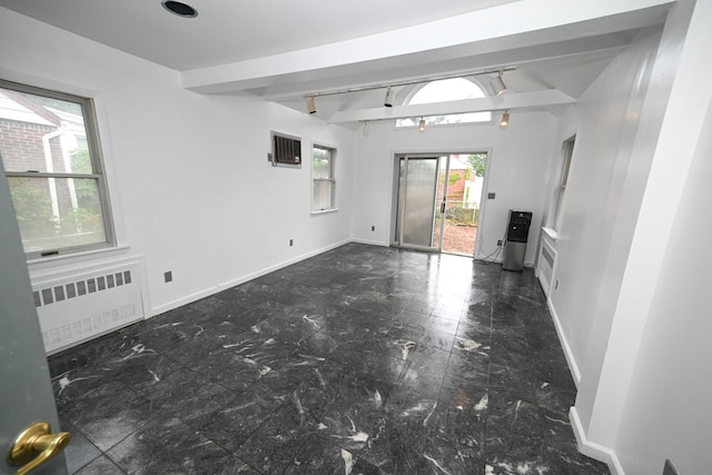1078 Hancock Ave, Franklin Square, NY 11010 - spare room with radiator and marble finish floors